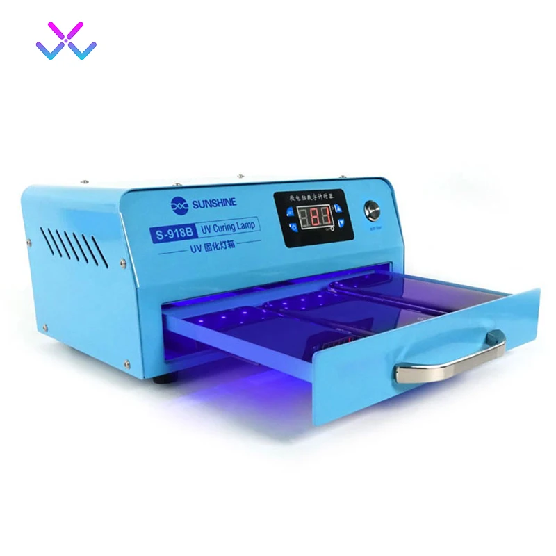 

SUNSHINE S-918B High Power Fast Heat Dissipation 30w UV Curing Light Box For OCA Bonding of Edge Glass Phone Repair Tool