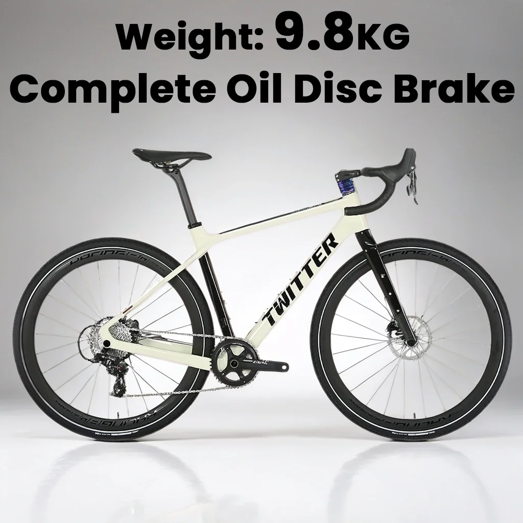 High-scale ultra-light carbon fiber gravel road bike Carbon fiber front fork road racing 12/11Speed Hydraulic disc brake Bicycle