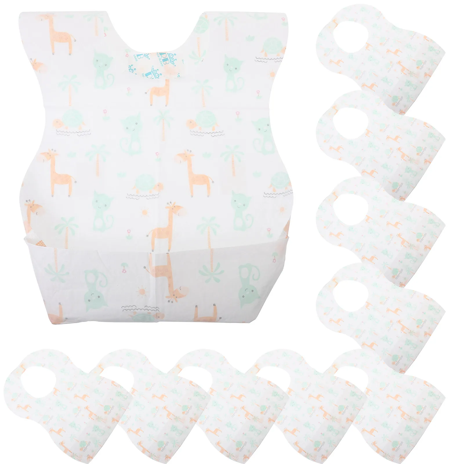 

20Pcs Drooling Bibs for Baby Girls Disposable Feeding Protection Lightweight Portable Cute Design for Toddlers Infants