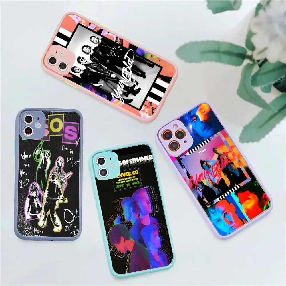 Seconds-of-Summers-5SOS Phone Case For iPhone 16 15 14 13 12 11 Pro Max 7 8 6 6s Plus Matte Cover