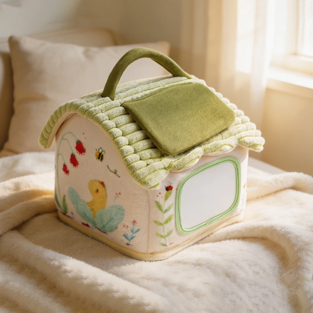 Baumwoll-Puppenhaus-Möbelset für Kinder, Miniatur-Rollenspielzeug zur Förderung der Feinmotorik bei Kleinkindern, Baby-Spielzeuggeschenk – Detail 13