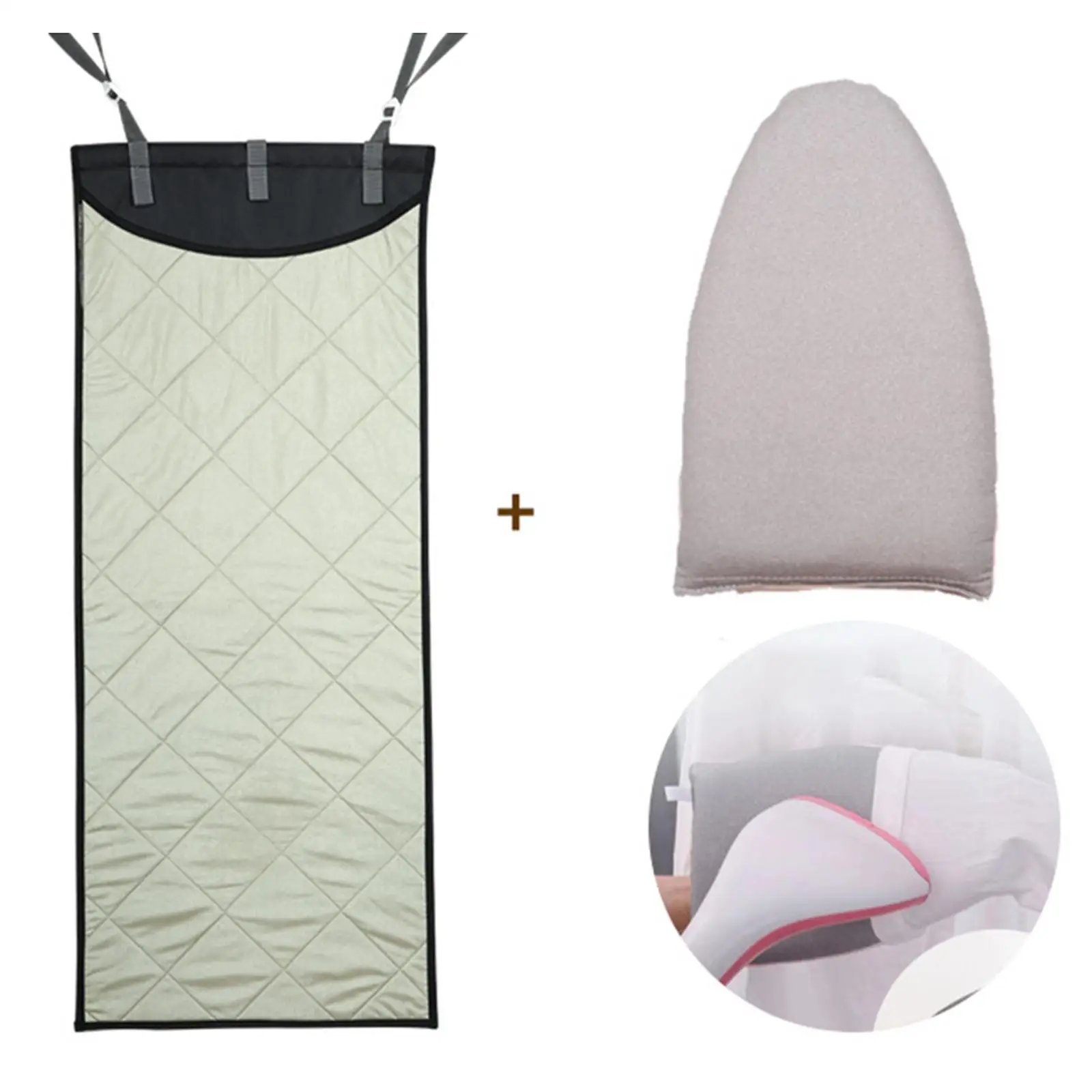 over The Door Protective Clothes Steamer Pad Ironing and Press Pad for Handheld Steamer Clothes Traveling Closet Storage