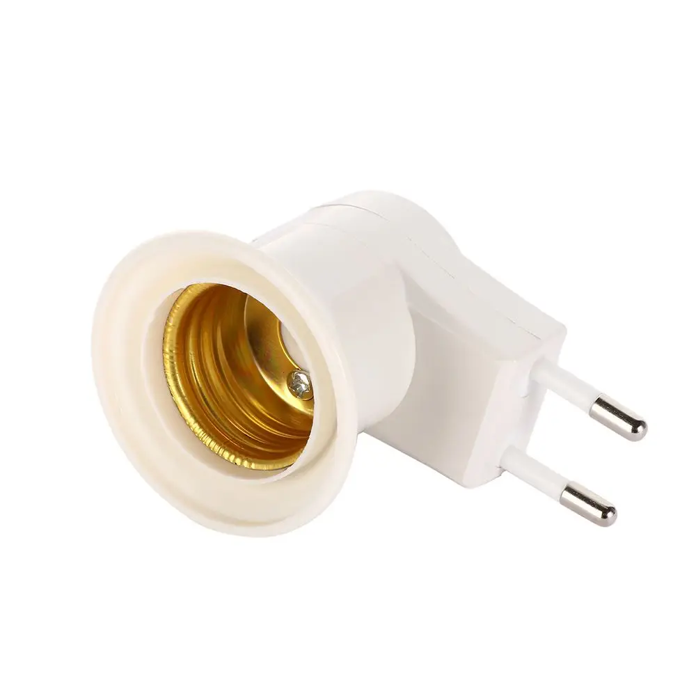 E27 Bulb EU Plug Splitter Light Socket Wall Lamp Screw Converter Socket Adapter Lamp Holder Bulb Base