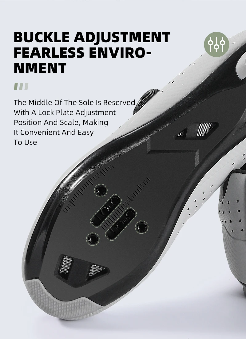 WEST BIKING Fahrradschuhe Herren, selbstsichernde Rennrad- und MTB-Schuhe, Schnellspannknopf, atmungsaktive Nylonsohle, Renn- und Outdoor-Sneaker – Detail 7