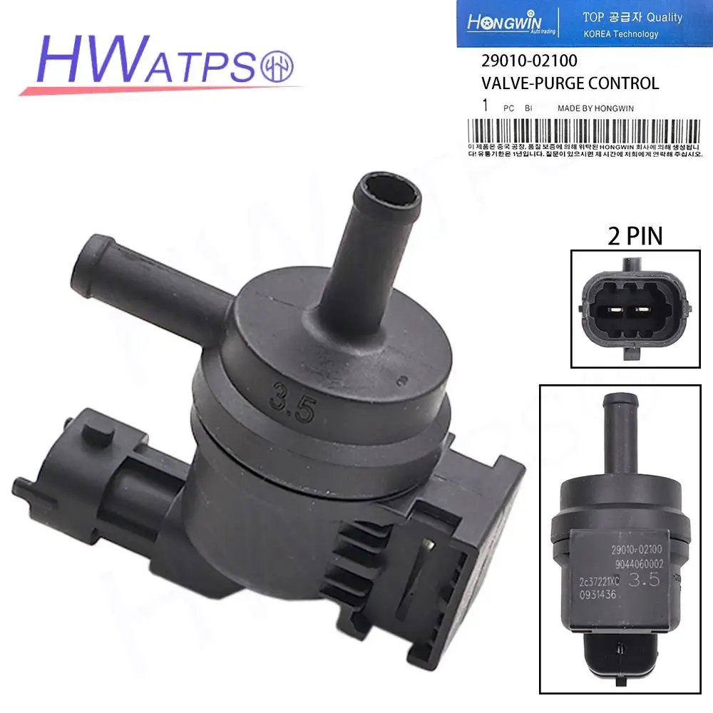 29010-02100 29010-02100 Vapor Canister Purge Control Valve for Hyundai Sonata Kia Sportage Optima Rio Sedona EX Mini Passenger