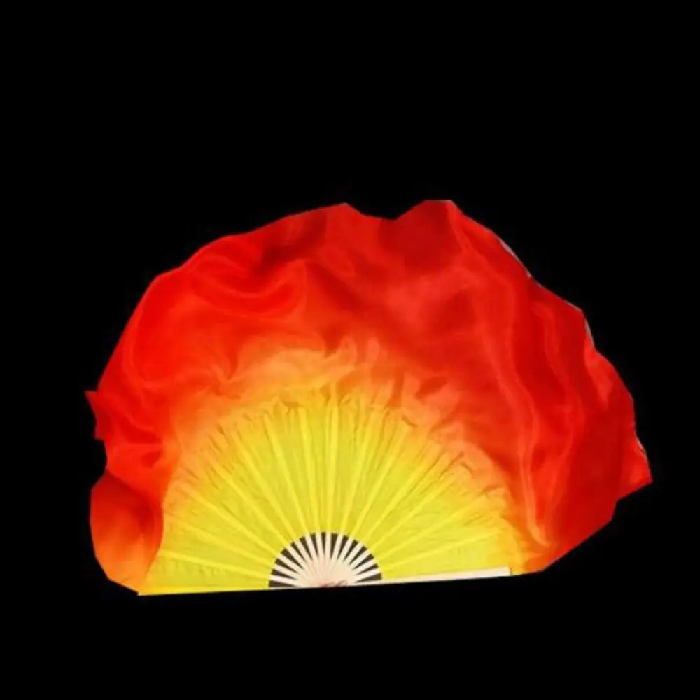 Ventaglio di danza del ventre corto cinese in bambù da 31/36 cm, paia di pratiche di ballerini d'imitazione lunghe, ventagli di bambù di danza Yangko