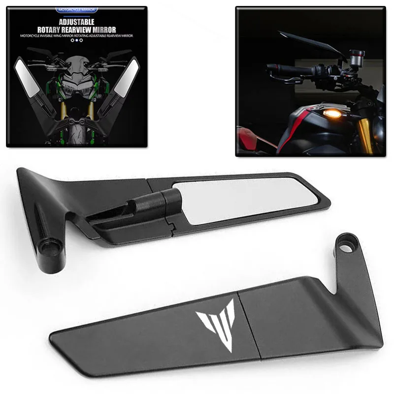 

Зеркала заднего вида CNC из алюминия, стайлинг «Stealth Winglets», для мотоциклов YAMAHA MT03, MT07, MT09, MT10, MT25, MT 03, 07, 09, 10