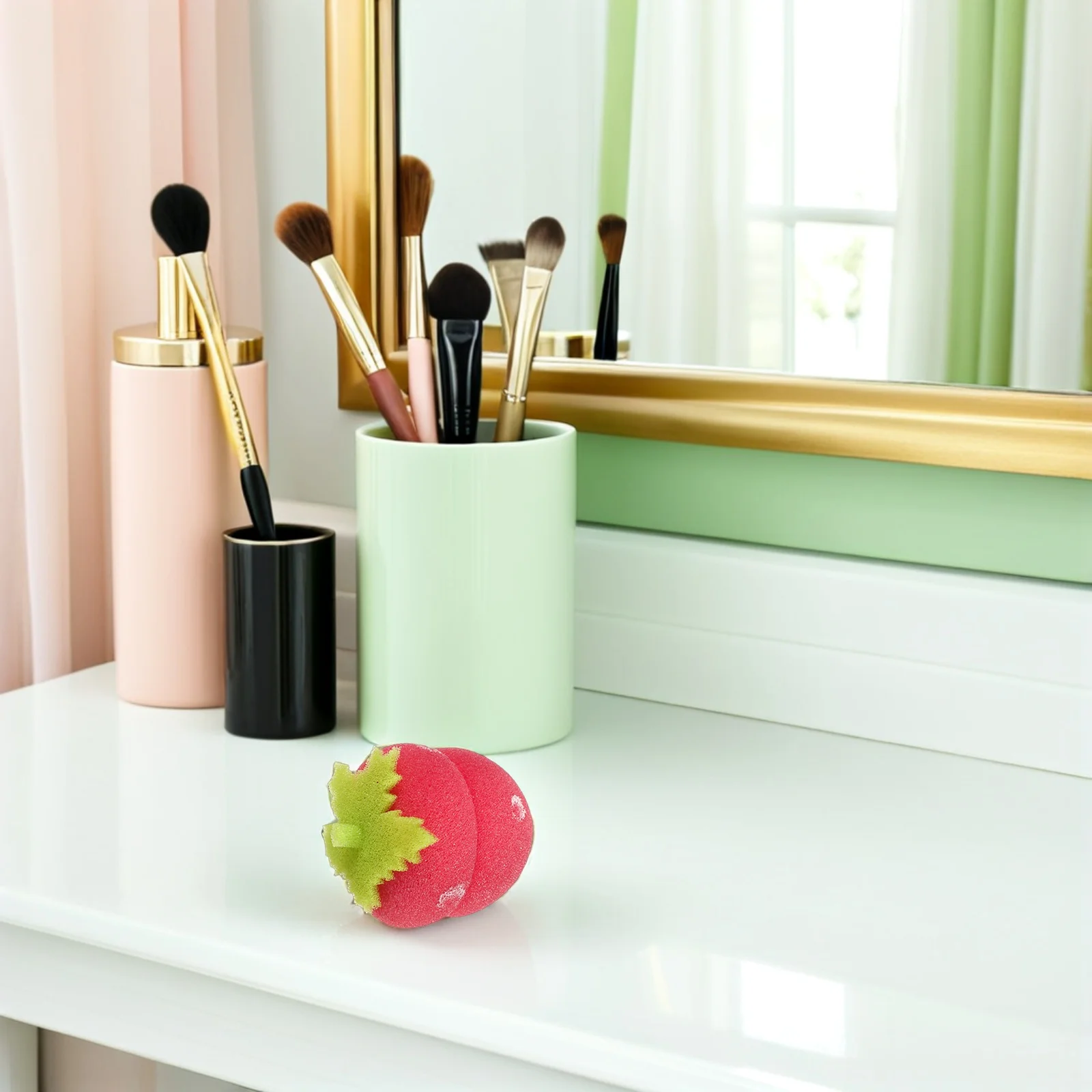 30 قطعة بكرو الفراولة بدون حرارة للشعر الطويل إسفنجة لينة بكرات رغوة النوم بين عشية وضحاها أداة التصميم مناسبة للسفر #1