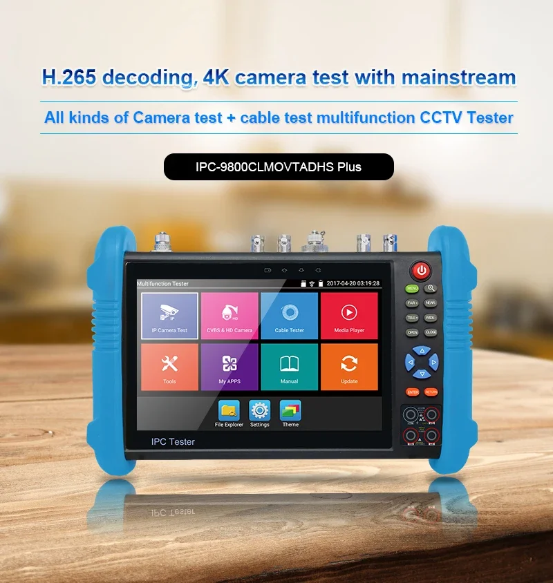 Do testera IPC 7-calowy tester CCTV 8K Monitor 8k IPC 8MP AHD TVI CVI Testowanie kamery CCTV IPC-9800 Pro Wifi PoE VGA Kabel HDMI