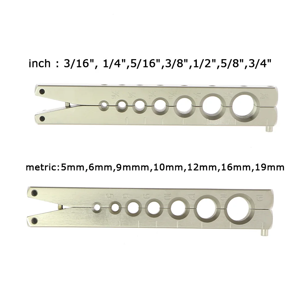 เครื่องปรับอากาศท่อทองแดงซ่อม Expander ชุดทองแดงหน้าแปลน Splint 5-19Mm 3/16-3/4นิ้ว5Pc ชุดเครื่องมือ