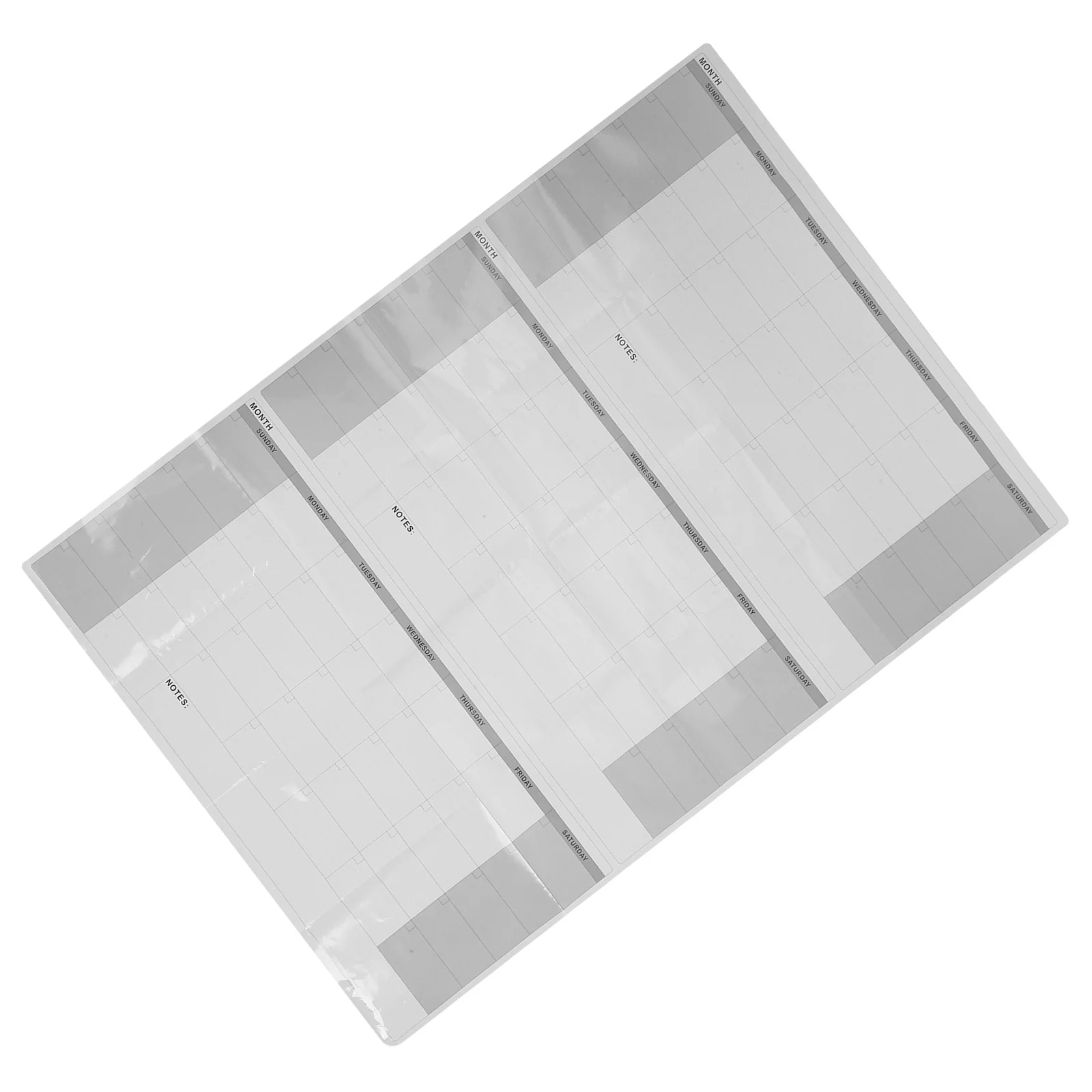 

Dry Erase Wall Calendar Undated Three Month Planner Large Size 62.88x45.98in Reusable Erasable Monthly Planner Board for Office