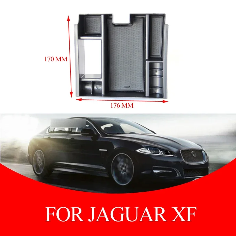 Armrest Box For Jaguar XF 2010-2015 Car Center Console Armrest Storage Box Organizer Tray car Accessories