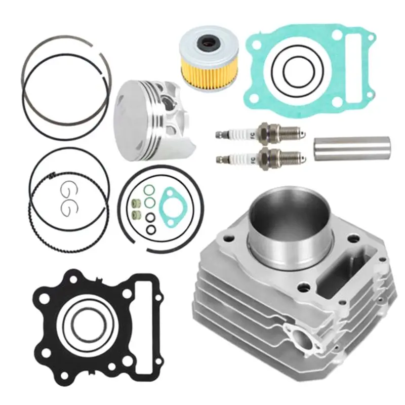 Kit de Reconstrucción de Cilindro Superior, Conjunto de Camisa de Cilindro para Honda TRX 300 1988-2000 Fourtrax FW 4X4 2X4 12000-HC4-000-A67F