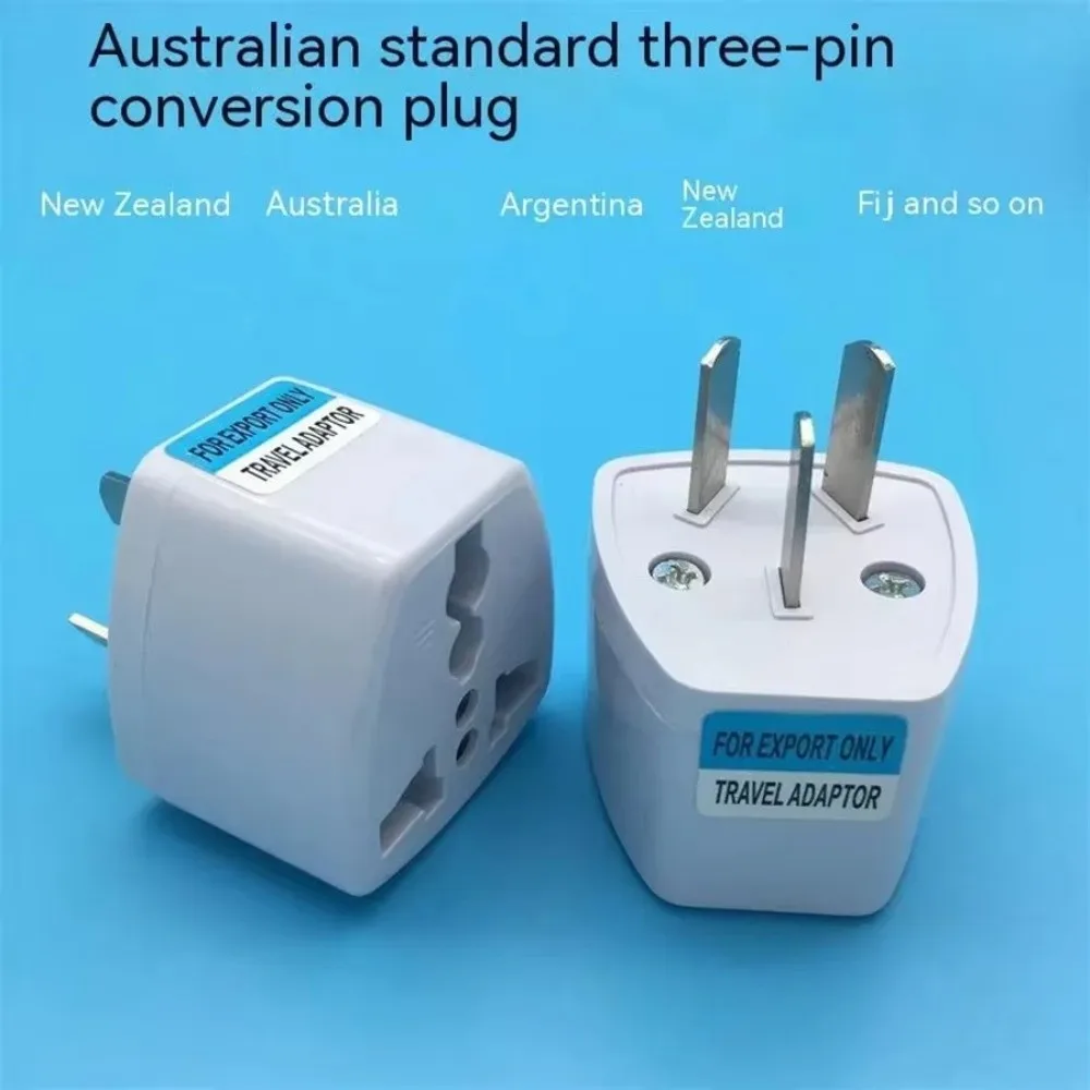 Universal 3 Pin AU Plug Converter Adapter White 220V Power Plug Travel Conversion Plug for Phones Household Appliances