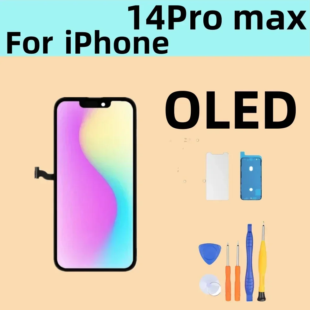 Nieuwe Originele Lcd-Scherm Voor Iphone 14 Pro Max Met 3d Touch Screen Sensor Digitizer Assemblage Voor 14 Pro Max Lcd 100% Getest