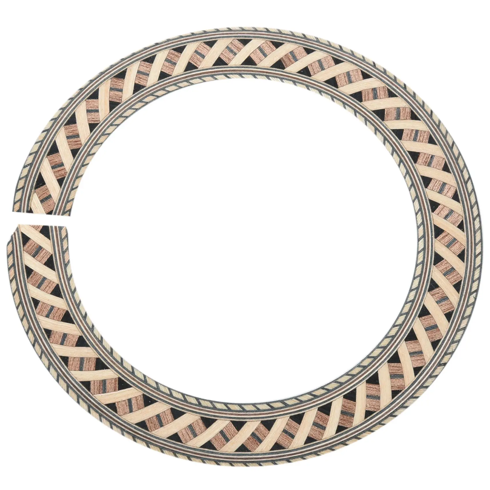 Classical Guitar Wood Inlay Soundhole Rosette Inner Dia 93Mm