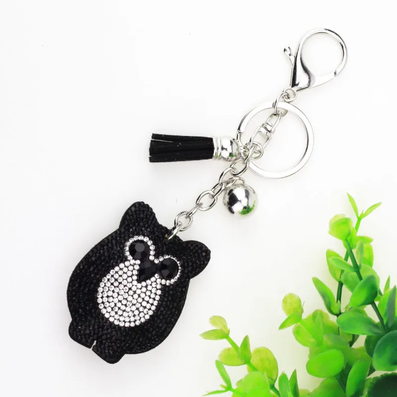 

1pcs Lovely Owl Keychain Rhinestone Crystal Keyring Key Ring Chain Bag Charm Pendant Gift