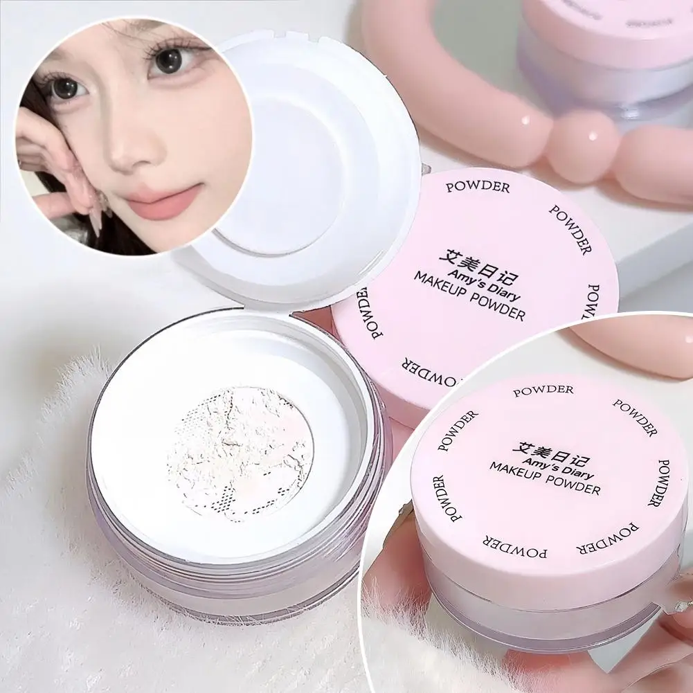 Air Setting Loose Powder Transparent White Long Lasting Finish Control Oil Makeup Cosmetics Coverage Puff Matte Powder With K9P0