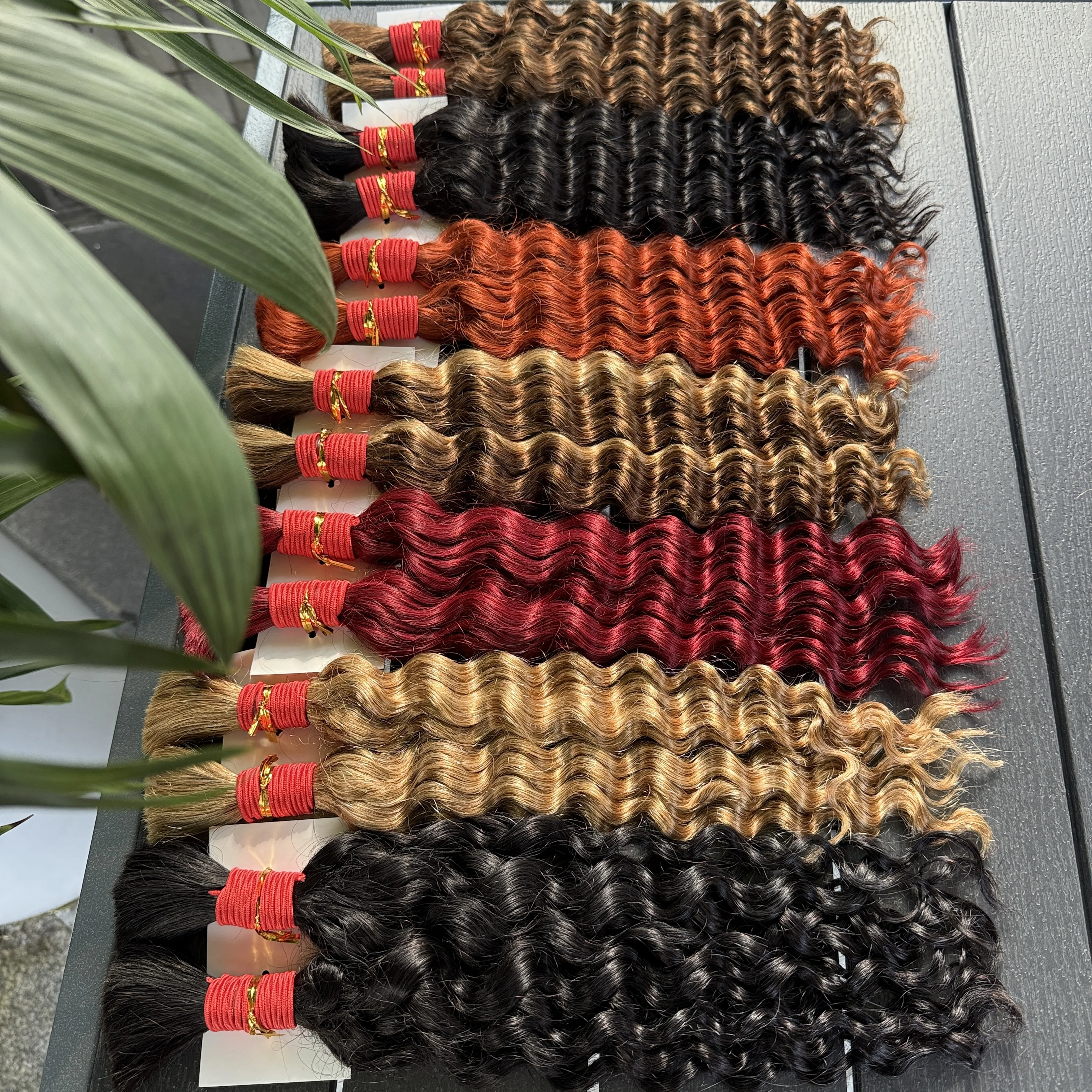 بوهو الضفائر الشعر البشري 50 جرام/حزمة تجديل الشعر البشري الشعر البشري السائبة عذراء الشعر للنساء تجديل شعر مموج عميق الشعر السائبة