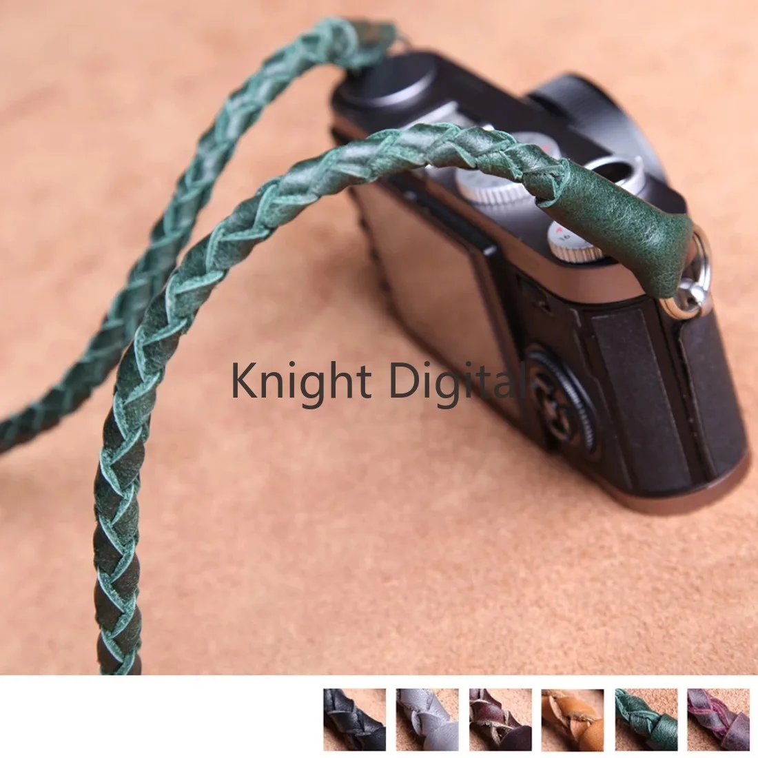 Leather Braided SLR Camera Straps Digital Micro Single Camera Neck Shoulder Strap Round Hole Interface Lanyard  Accessories