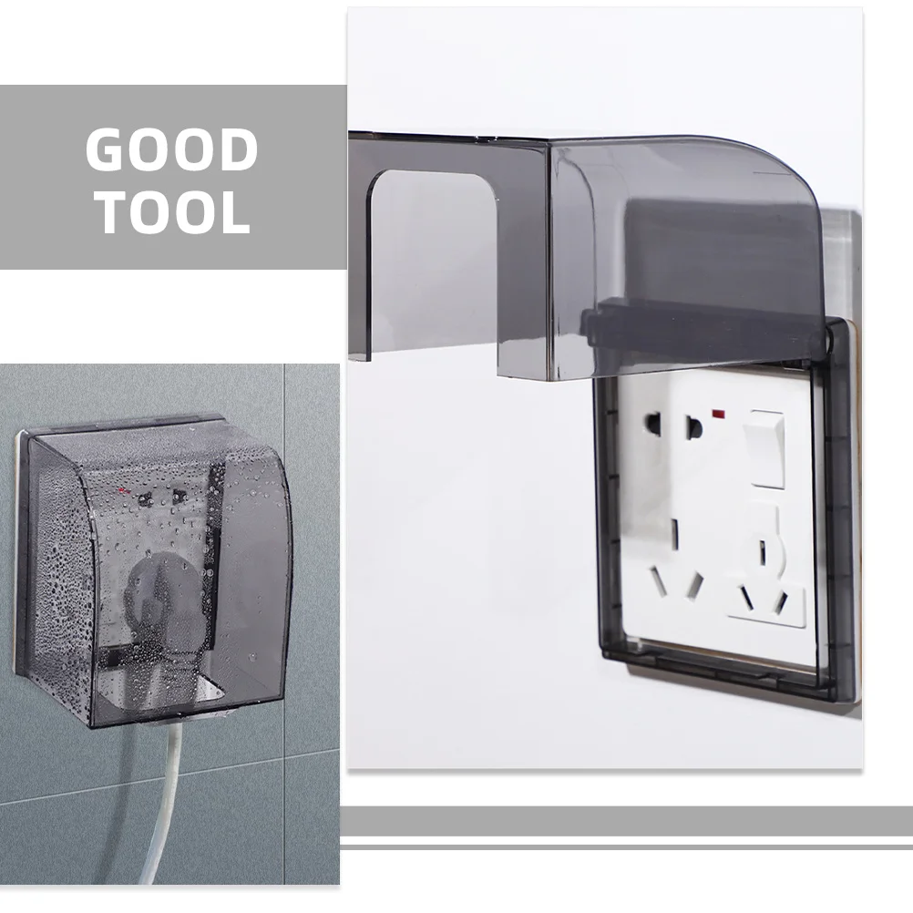 

2 Pcs Waterproof Socket Protective Cover Childproof Plug Wall Outlet Covers
