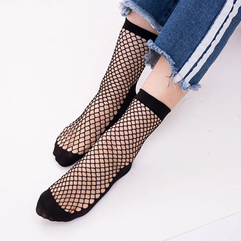 

Ruffle Lady Breathable Lace Fashion Sexy Short Socks Fishnet Socks Ankle Socks Mesh Net Socks