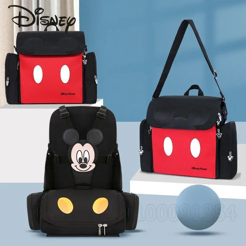 Disney Mickey Original New Diaper Bag Backpack Multifunctional Baby Bag Cartoon Cute Fashion Baby Diaper Bag Large Capacity