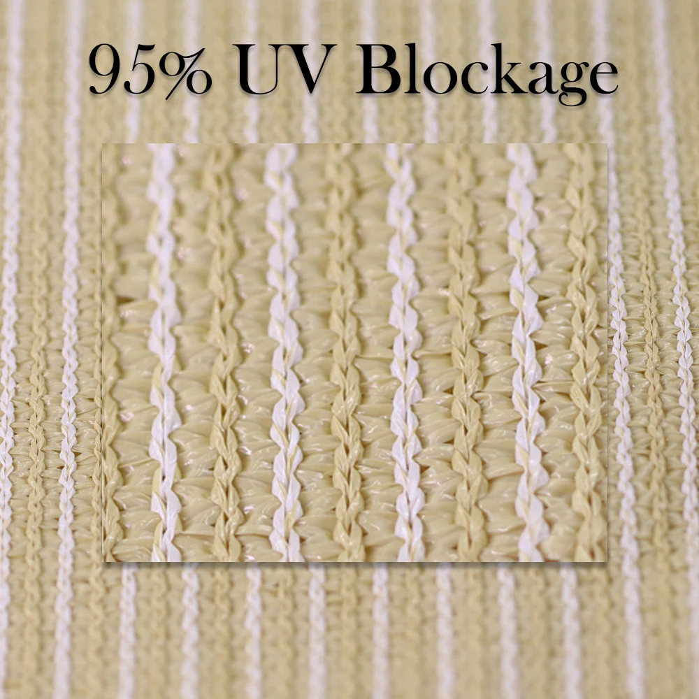 Thickened HDPE Fabric Anti-UV Sun Shade Net 7 Colors 36 Sizes Rectangle Canopy Awning Cloth Screen Outdoor Garden Patio Carport
