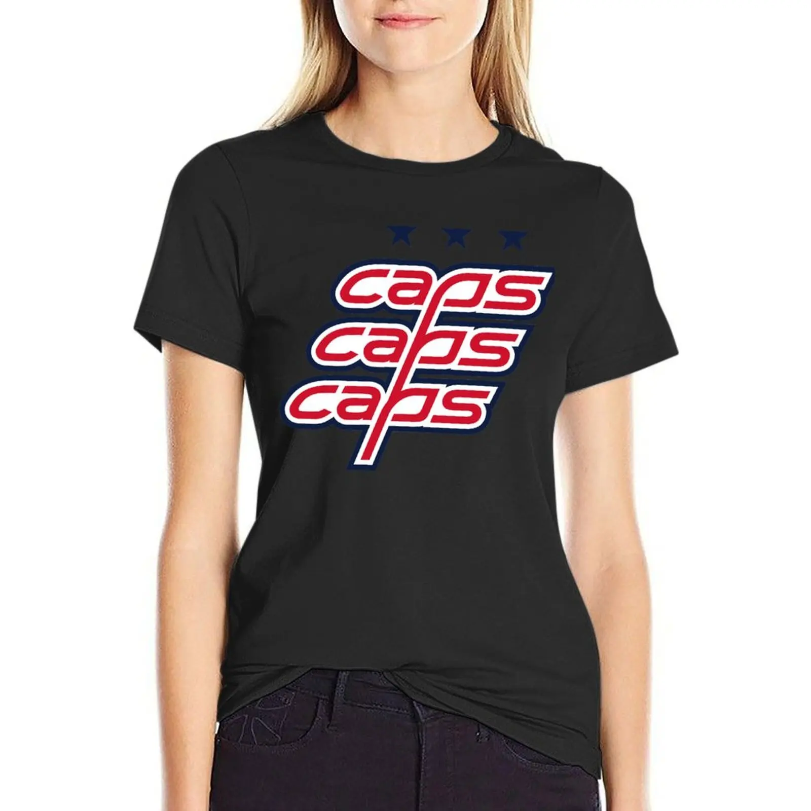 

C-A-P-S T-Shirt vintage lady clothes Female clothing heavyweights t-shirt dress for Women long