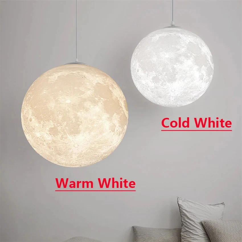 SANDYHA Full Moon Chandelier Pendant Light LED Lamp for Living Dining Room Bedroom Bar Table Lights Hanging Lighting Fixture