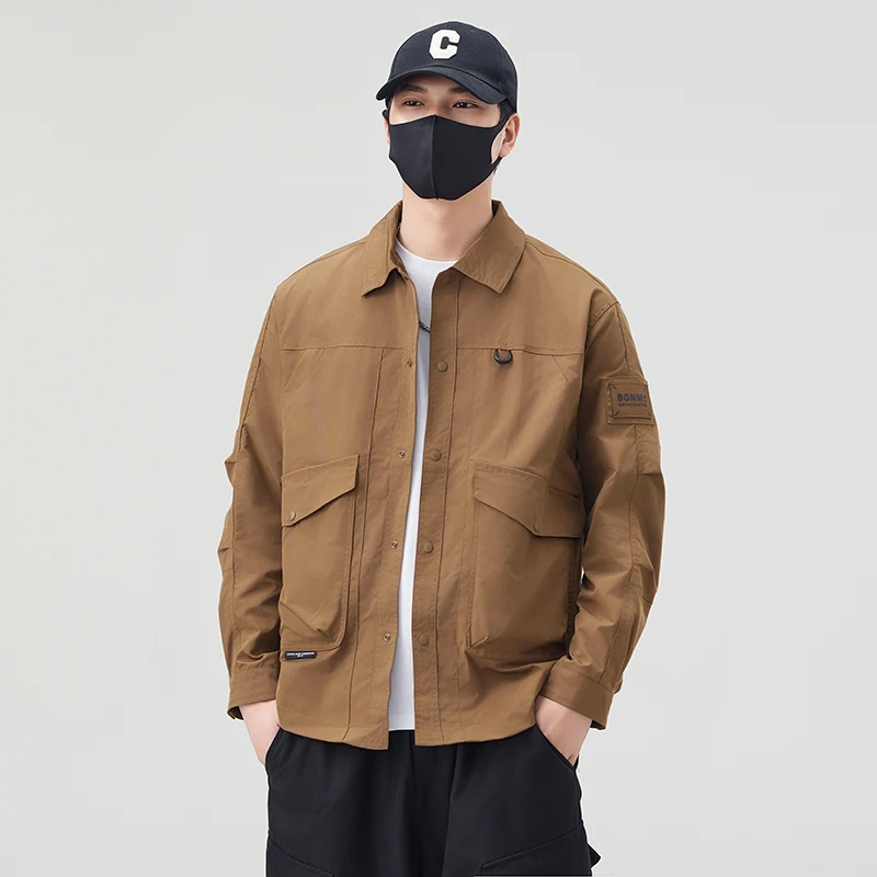 

Spring Outdoor Casual Loose Men's Workwear Jaet Versatile American Sle Spring Autumn ential Clothing by QiZi