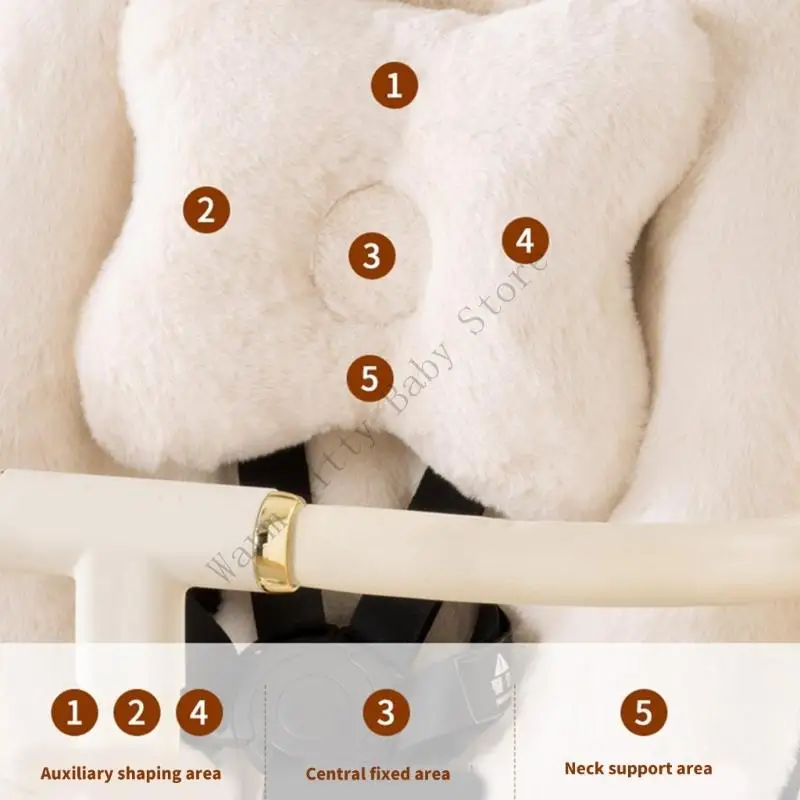 وسادة مقعد لعربات الأطفال العالمية XXFE مع/بدون تصميم وسادة تناسب معظم عربات الأطفال ومقعد السيارة سهل الاستخدام