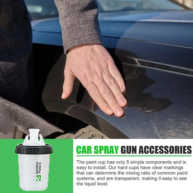 Automotive Paint Mixing Cups Car Painting Kit With Clear Scale Paint Tools & Equipment With 50 Cup & Lids System Spray Guns &