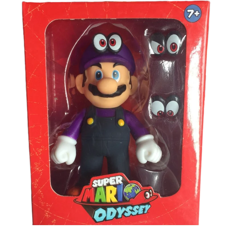 Super Mario Bros Luigi boy's New custom Creative Figure Model Ornament Anime Cartoon Vinyl Doll giocattolo per le vacanze dei bambini