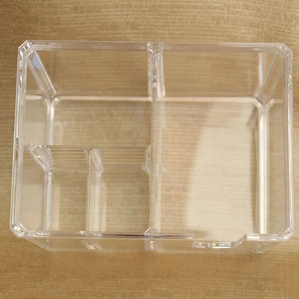

Cotton Pads Organizer Transparent Storage Box For Makeup Cotton Swabs Bi-Weekly Use Essentials Holder