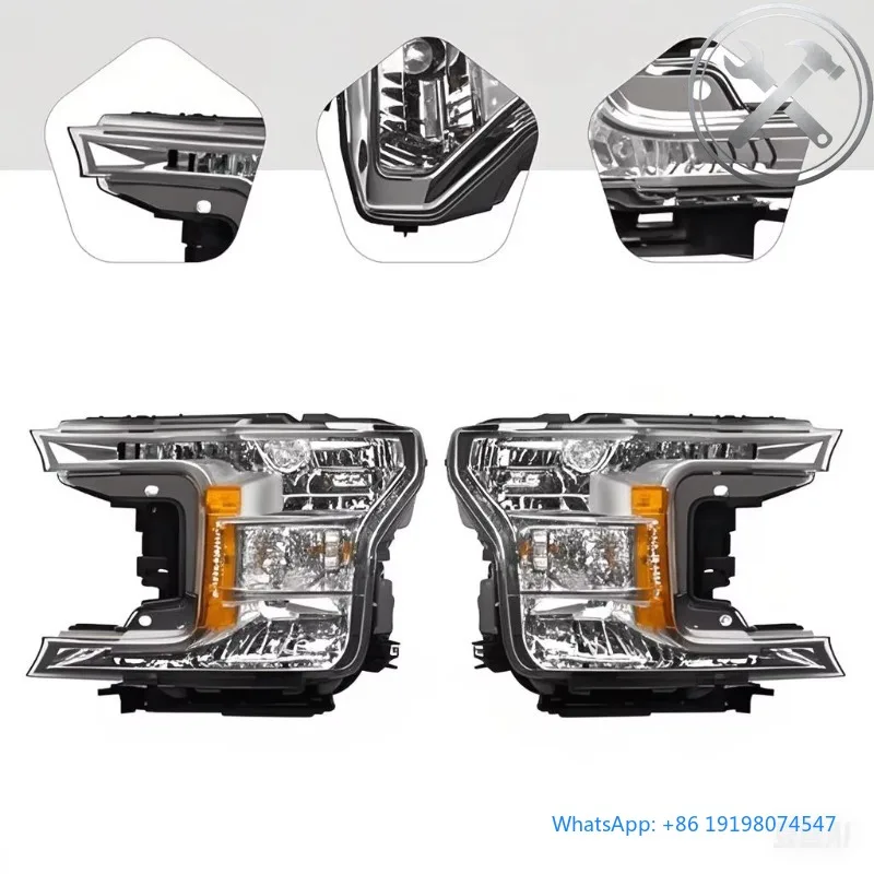 

High Quality 2018 Heavy Pickup Truck White Full LED Headlights Assembly 6000K 6500K 12V Waterproof Auto Replacement Parts