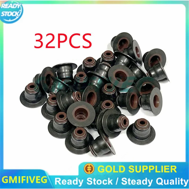 32 PCS Valve Stem Seals LR010753 LR078819 For Land Rover LR4 3.0T 5.0L 5.0T 508PT-V8 OEM AJ811473 LR038164 12033900 49331926