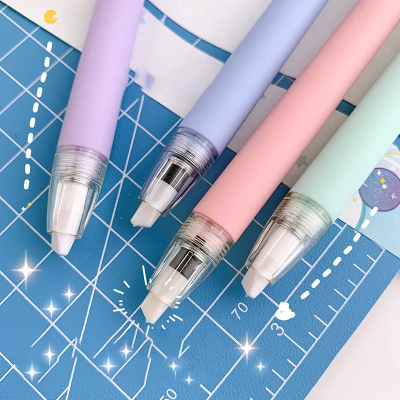 Portable 1pc Sticker Cutting Machine Manual Account Sticker Paper Cuttings Pen Cutter Knife Ceramic Push Blade Pen-shaped  Knife