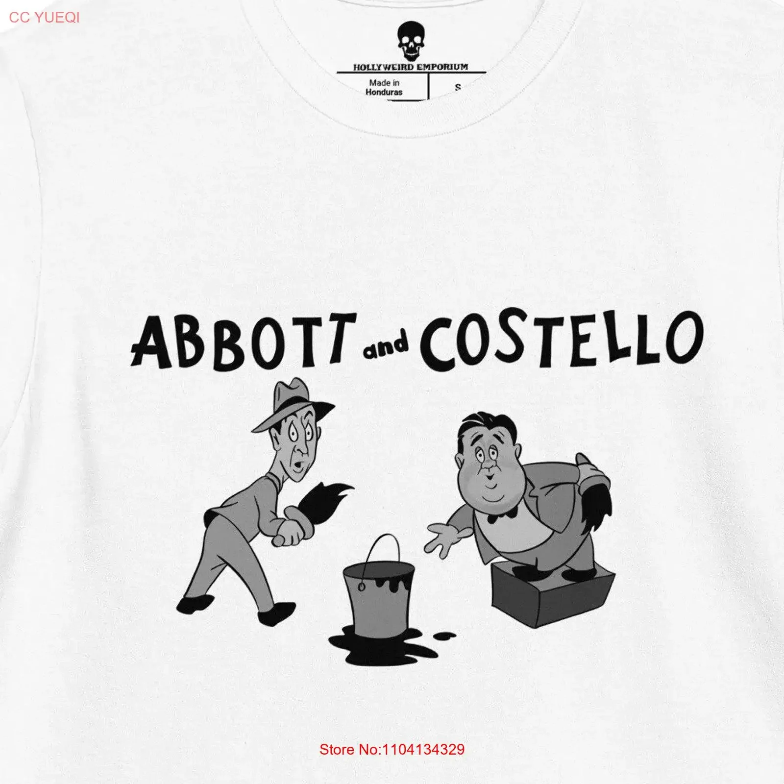 ABBOTT COSTELLO T Shirt vintage Washed Soft Stylish fashion designer clothes Versatile Comfortable Casual Top For Everyday Wear