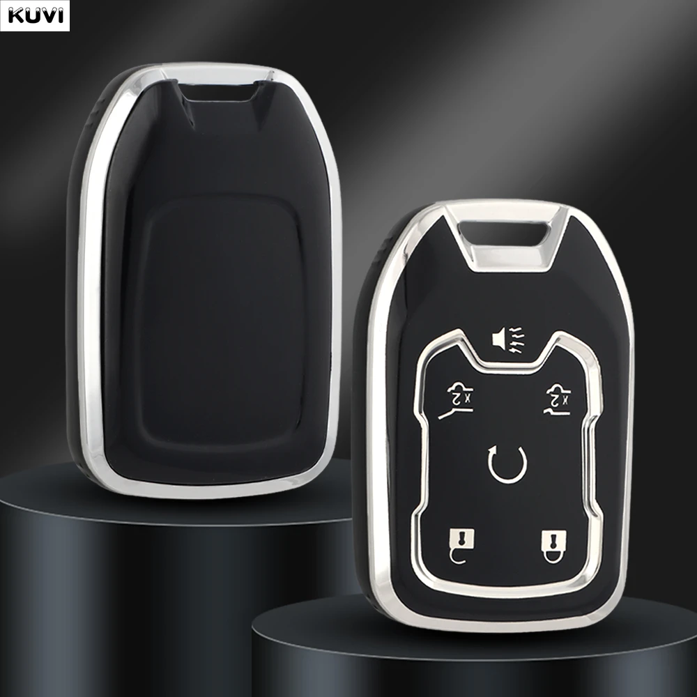 NEW TPU 6 Buttons Car Remote Key Case Cover For Chevrolet Silverado GMC Sierra 1500 2500HD 3500HD Terrain Acadia 2020 2021 2022
