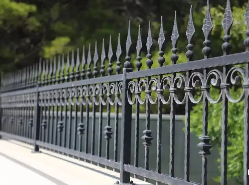 Home Villa 6ft x8ft Wrought Iron Fence Panels Garden Gates and Fences
