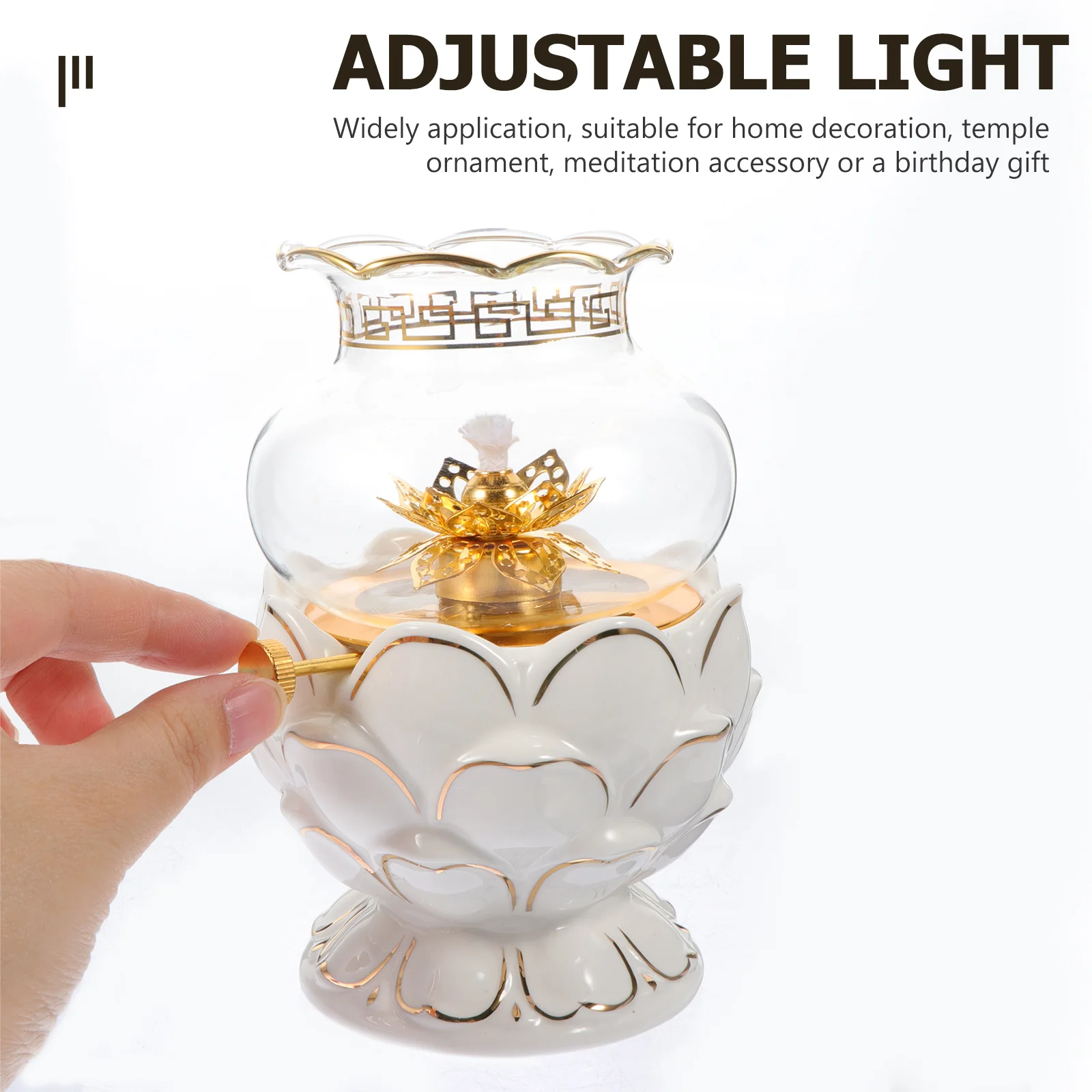 Porte-lampe en kérosène à intensité variable, lumière délicate, décoration de bureau, cadeau