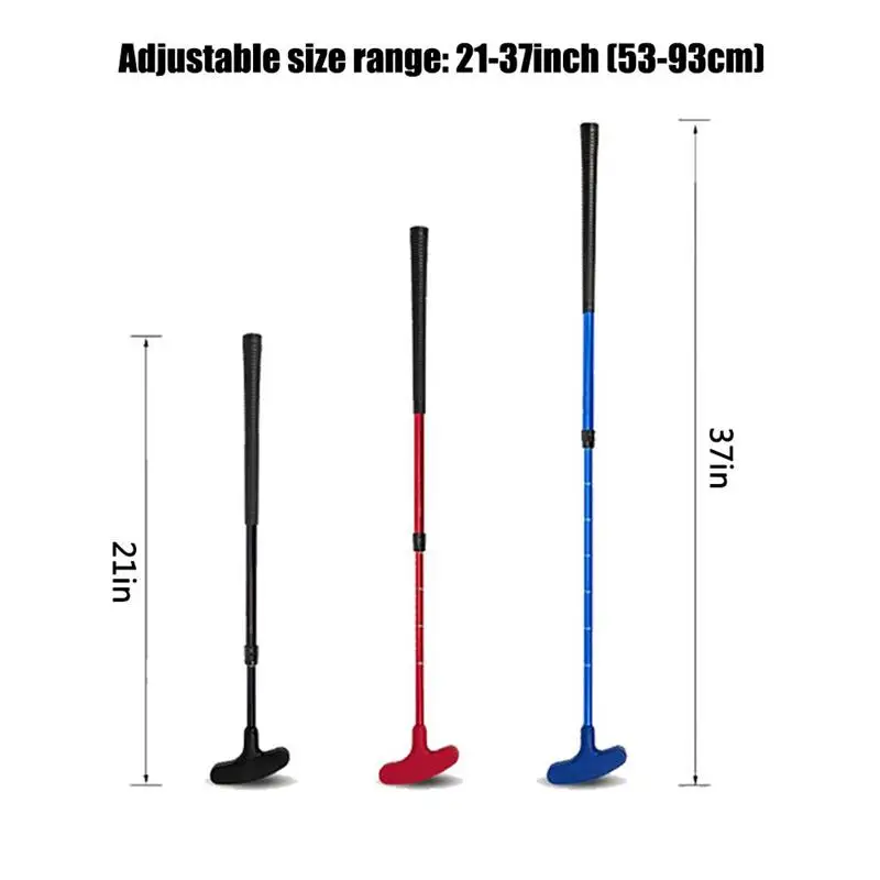 1pc Kids Adults Golf Putter Club Children Double Side Mini Rubber Head Putter Equipment Fitness Golf Toys For Golf Games