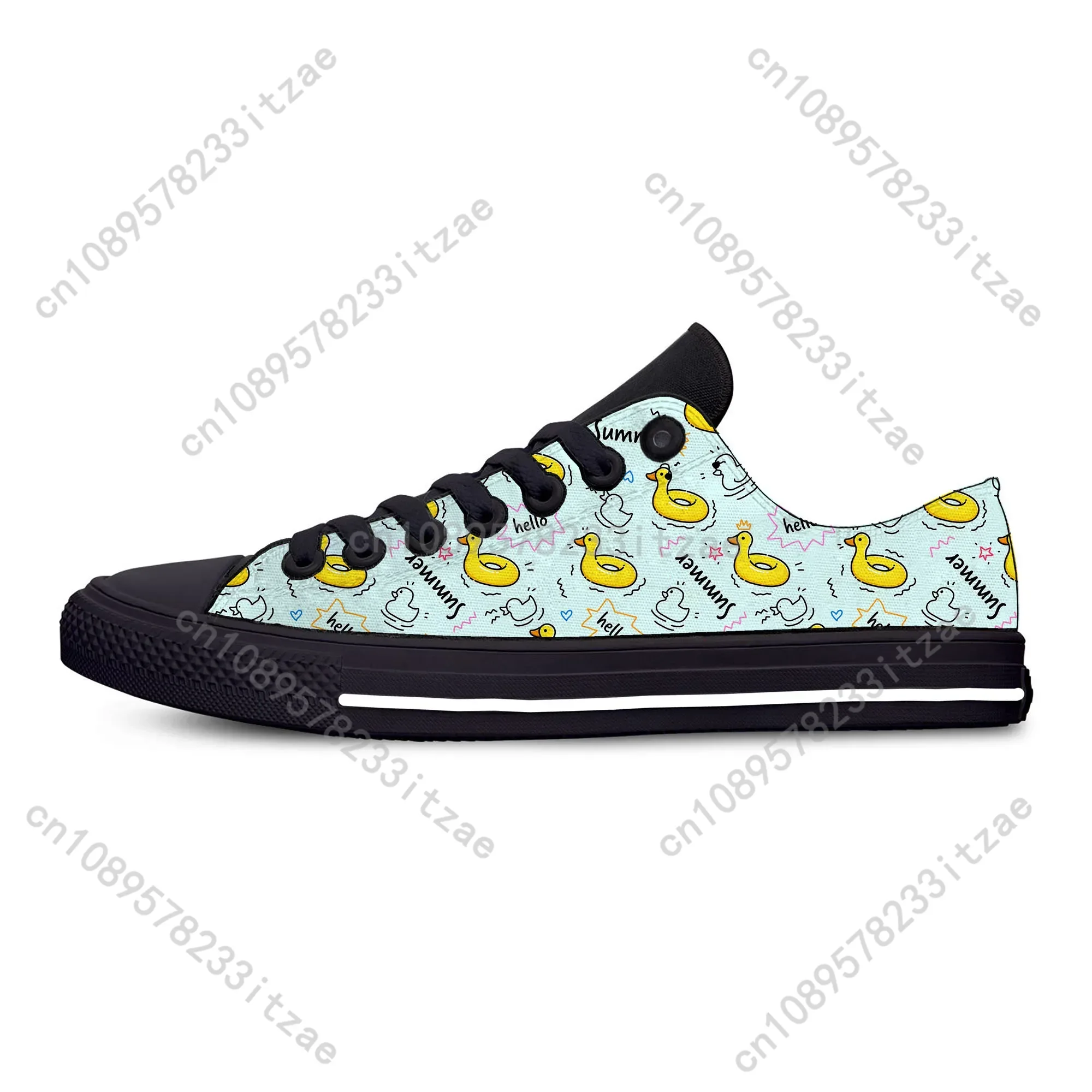 Cartoon Duck Low Top High Quality Sneakers Mens Womens Teenager Canvas Sneaker Fashion Casual Couple Shoes Custom Shoe