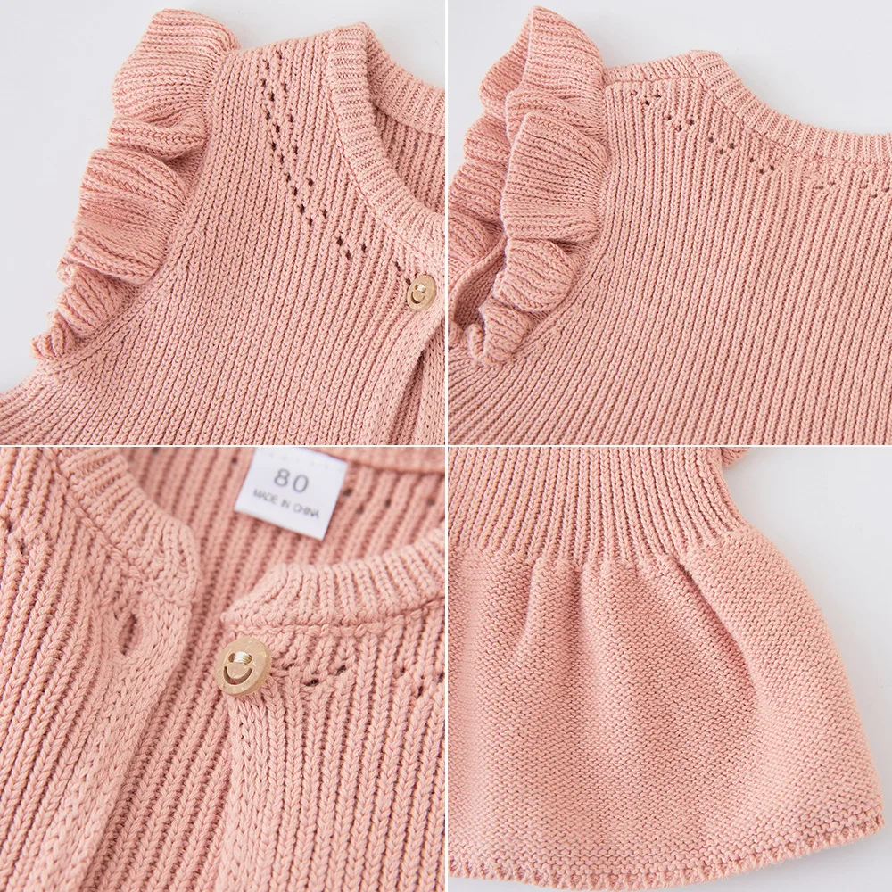 2026 New Girls Vest Cardigan Sleeveless Coat School Kids Cotton Sweater Jacket 1 2 3 4 5 6 Years Old Kids Clothes