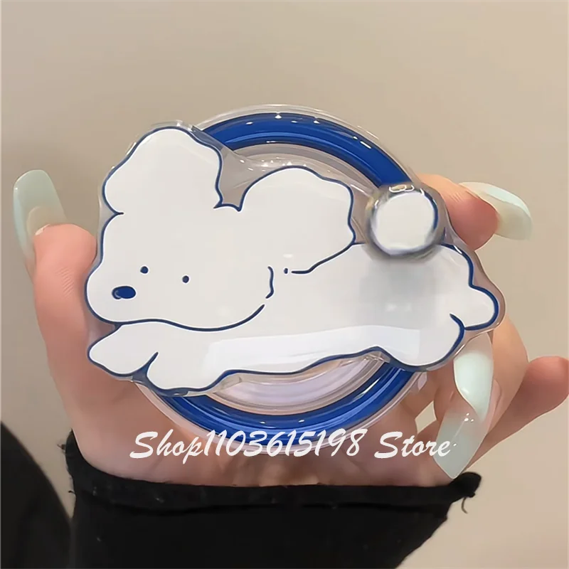 

Корейский вращающийся магнитный держатель для телефона с милым щенком, подставка для телефона Griptok Grip Tok, поддержка iPhone 16, 15, аксессуары Magsafe Smart Tok