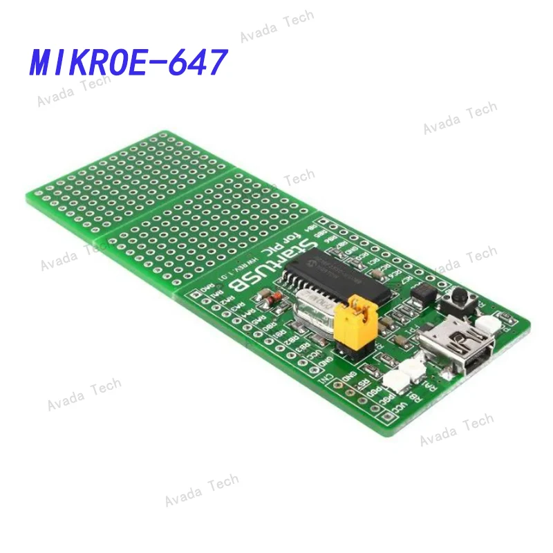 

Avada Tech MIKROE-647 PIC / DSPIC STARTUSB PIC18F2550 PROTOTYPE BOARD