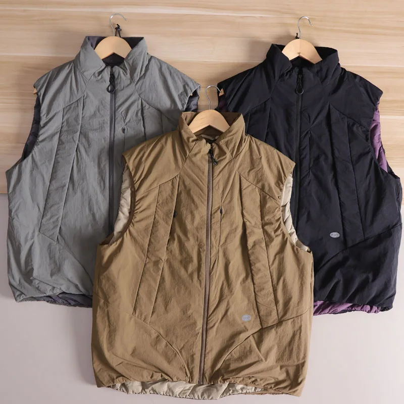 

Outdoor Function Windproof Water-resistant Thiened Warm Autumn Winter Men's Stand Collar Casual Sports Cotton Vest