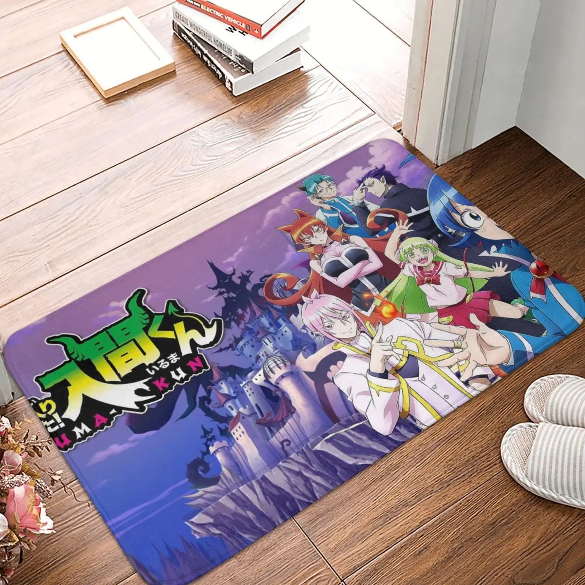 Mairimashita Iruma Kun Bedroom Mat Doormat Kitchen Carpet Balcony Rug Home Decoration