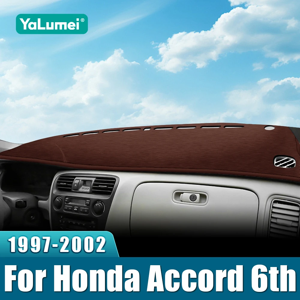 

Для Honda Accord 6 1997 1998 1999 2000 2001 2002 автомобильный чехол для приборной панели, коврик для приборной панели, солнцезащитный козырек, нескользящая накладка, аксессуары для интерьера